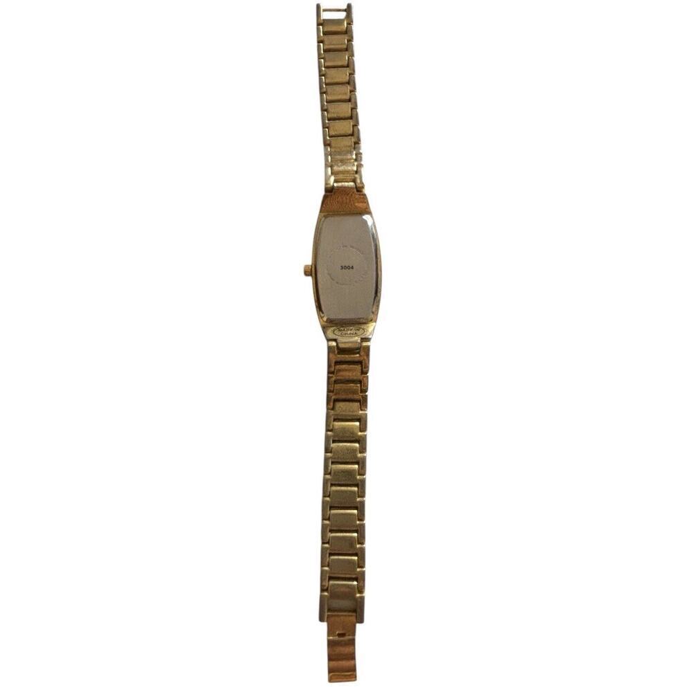 Novelle Quartz Japan Movement Watch Analog Gold Tone Rhinestone Band Working - Picture 7 of 8